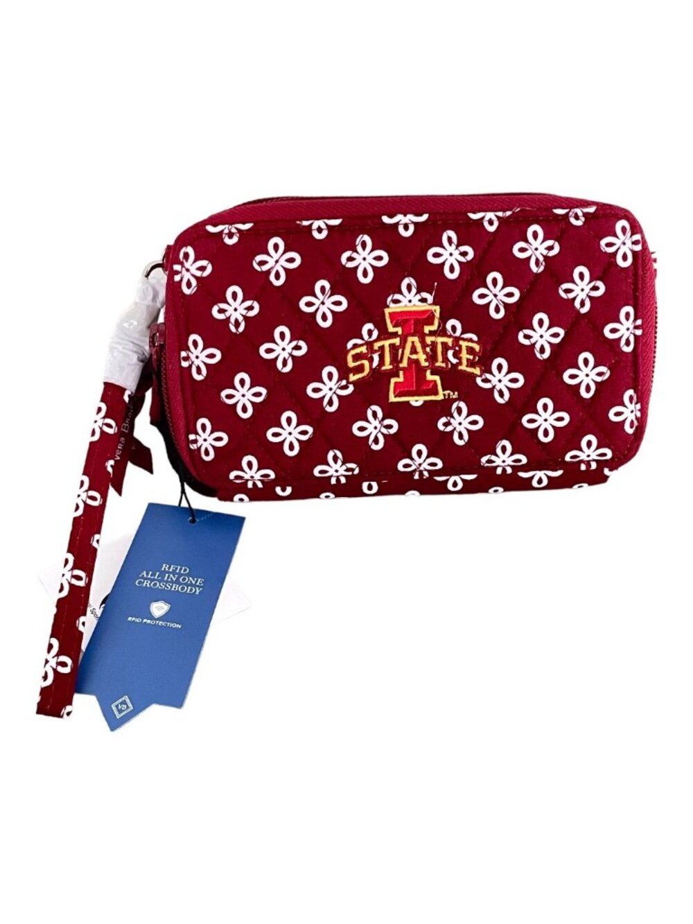 Vera Bradley Iowa State University Cyclones RFID All In One Crossbody Wristlet